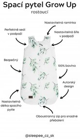 Spací vak Sleepee Grow Up Eukalyptus