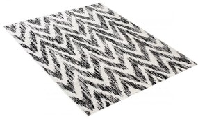 Kusový koberec PP Kimona krémovočierný 80x150cm