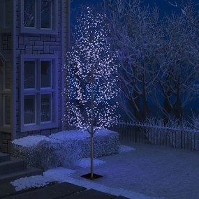 Vianočný stromček 1200 LED modré svetlo kvety čerešne 400 cm 51276