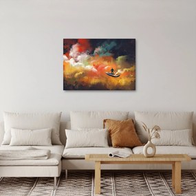 Obraz - Muž plaviace vesmírom (70x50 cm)