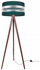 Stojacia lampa Intense chrome, 1x textilné tienidlo (výber zo 6 farieb), (výber z 5 farieb konštrukcie), (fi 40cm)