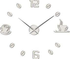 Nalepovacie hodiny na stenu káva I SENTOP 12P023