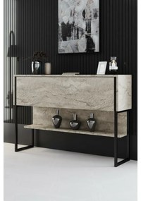Komoda Luxe Travertine and Black