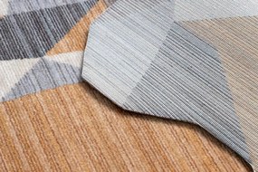 Koberec TINE 75419A Mozaika - sivý / žltý