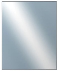 DANTIK - Zrkadlo v rámu, rozmer s rámom 80x100 cm z lišty Hliník strieborná (7002004)