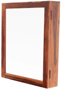 furniture-nabytek.cz - Skrinka so zrkadlom do kúpeľne Jali 50x60x15 indický masív palisander