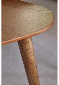 Hnedé konferenčné stolíky v súprave 2 ks v dekore duba 70x100 cm Adda – Unique Furniture