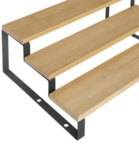 Sada 2x stojanov na koreničky MARGE čierna/hnedá