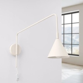 Krémové nástenné svietidlo do zásuvky ø 14 cm Zylo – Sollux