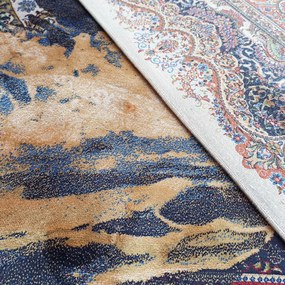 DY Exkluzívny koberec Qum Silk 04 Navy Rozmer: 200x300 cm