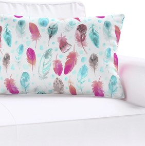 Karin - jednoduchá obliečka, 60x40cm farba produktu modrá látka vzorované