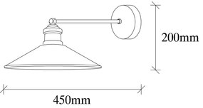 Nástenné svietidlo v bronzovej farbe ø 30 cm Dodo – Opviq lights