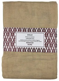 Záclona na páske Dolly polyester béžová 140x260 (x2) Merkury Home