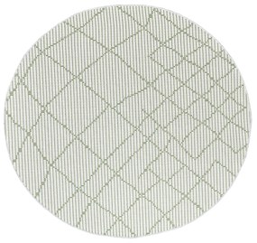 Dekorstudio Šnúrkový okrúhly koberec PALM 3526 - zelený Priemer koberca: 120cm