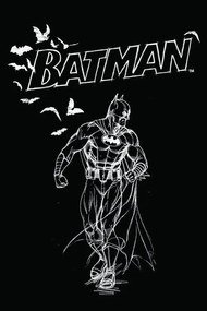 Umelecká tlač Batman - Sketch, (26.7 x 40 cm)