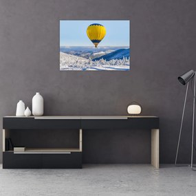 Obraz - Let nad zimnou krajinou (70x50 cm)