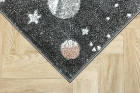 Detský koberec Lima C288A  Planéty sivý / krémový