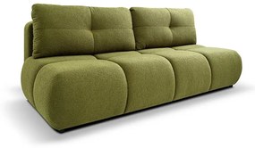 Rozkladacia trojmiestna pohovka NUORO so úložným priestorom, zelená