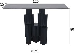 Konzolový stôl Modig 120 cm čierny
