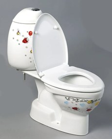Sapho Sapho, KID detské WC kombi vr.nádržky, spodný odpad, farebná potlač, CK301.400.0F