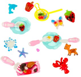 KIK 3D kryštálové lepidlo magické kuchynské šablóny kreatívna sada 62 položiek modrá