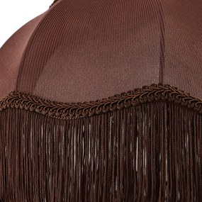 Látkové tienidlo hnedé s bielym interiérom 31,5/15/14 - Heritage