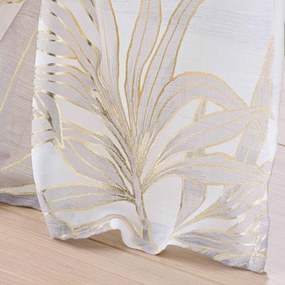 Záclona v béžovej a zlatej farbe 135x240 cm Vayana – douceur d'intérieur