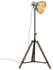 Podlahová lampa 25 W starožitná strieborná 75x75x90-150 cm E27 371890