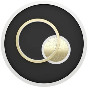 Eglo 901244 - LED Stropné svietidlo TIRIOLO 1xLED/14W/230V+1xLED/8,5W čierna/zlatá