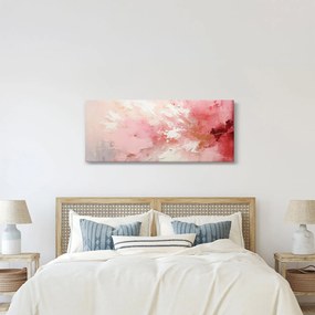 Obraz - Ružový abstrakt (120x50 cm)