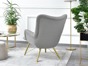 Relaxačné kreslo Dawntawn (biela + zlatá). Akcia -20%. Vlastná spoľahlivá doprava až k Vám domov. 1135678