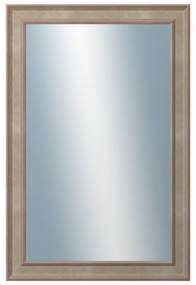 DANTIK - Zrkadlo v rámu, rozmer s rámom 40x60 cm z lišty TOOTH malá strieborná (3162)