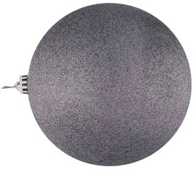 DECOLED Plastová koule, prům. 30 cm, šedá, glitter
