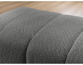 Tmavosivá podnožka z textílie buklé Annecy – Bobochic Paris