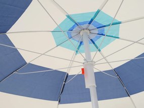 Slnečník BLUE STRIPES 180 cm, modrý