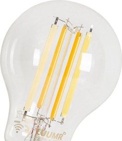 Sada 5 inteligentných stmievateľných LED žiaroviek E27 A60 číra 7W 806 lm 2700-6500K