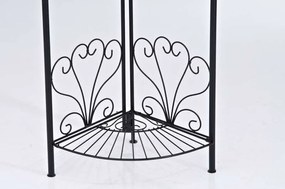 Kovová polica regál Mare - Čierna