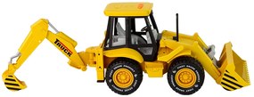 Lean Toys Plastový Bager/Rýpadlo na trecí pohon - žltý