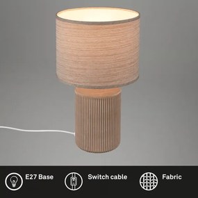 Brilo - Stolná lampa INO 1xE14/10W/230V biela