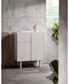 Biela skrinka 80x100x40 cm Bera – Unique Furniture