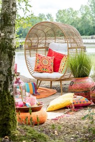Set 3 farebných bavlnených vankúšov Orient - 48 * 48 * 11 cm