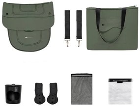 KINDERKRAFT SELECT - Kombinovaný kočík 2v1 YOXI Mystic zelená