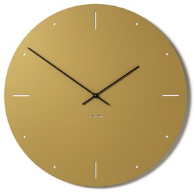 Nástenné kovové hodiny CLOCKIES, 59cm, okrúhle, zlaté