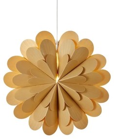 Závesná svetelná dekorácia s vianočným motívom v zlatej farbe ø 45 cm Maravilla – Markslöjd