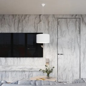 Sollux SL.1403 - Luster na lanku NOVA 1xE27/15W/230V pr. 30 cm biela