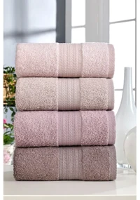 Ružové bavlnené uteráky v súprave 4 ks 50x90 cm – Mila Home