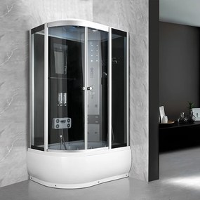 Terra Hydromasážny box WSH7106R, 120x80 pravý bez sauny