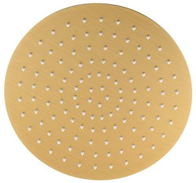 Hlavová sprcha z nehrdzavejúcej ocele v zlatej farbe ø 30 cm Slim – Sapho