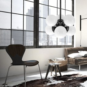 Toolight - Stropná lampa APP904-6CP, čierna, OSW-03203