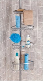 Rohová kúpeľňová teleskopická polička InterDesign York